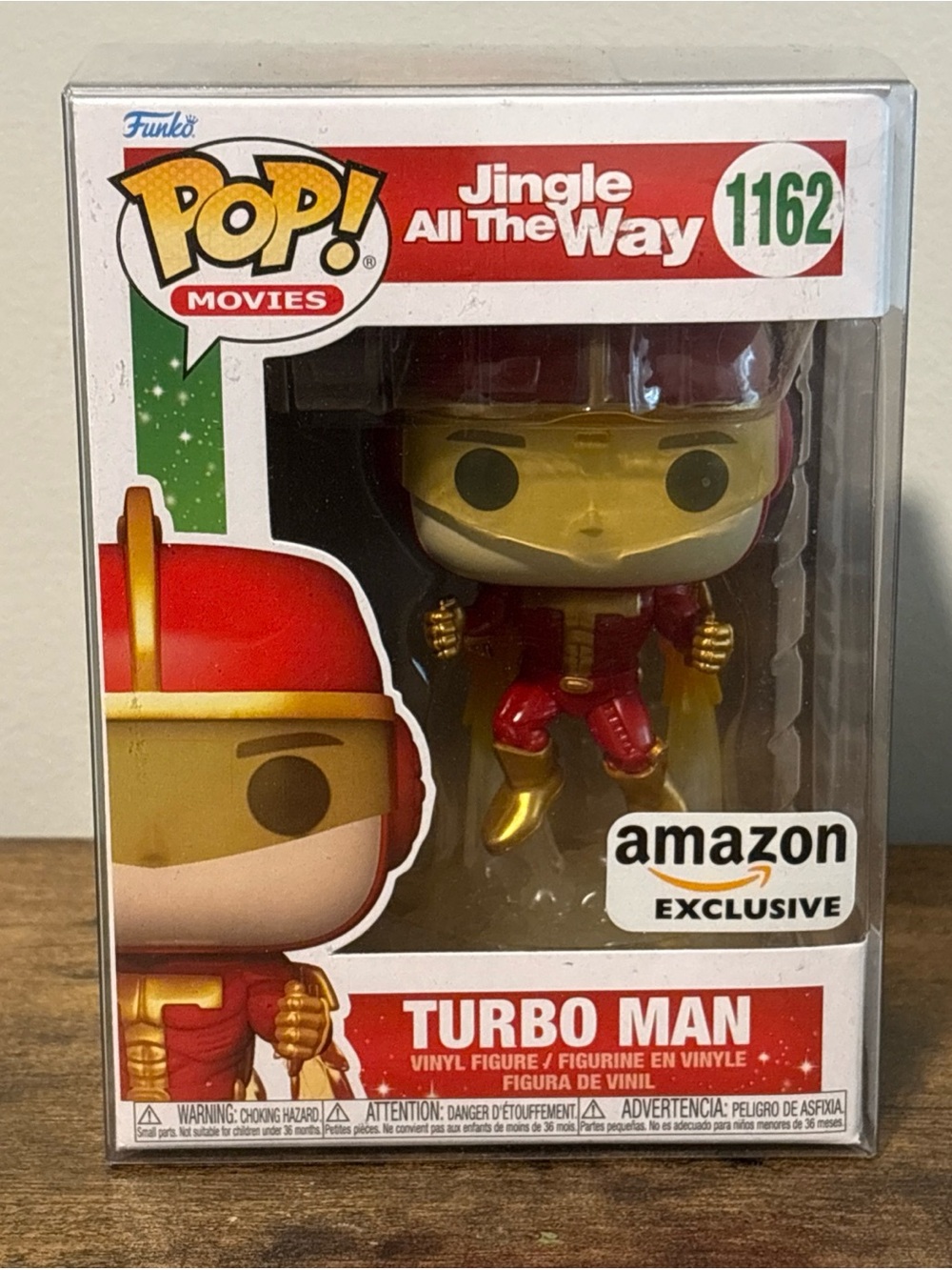Funko POP! Jingle All The Way Turbo Man #1162 Amazon Exclusive W/ Protector